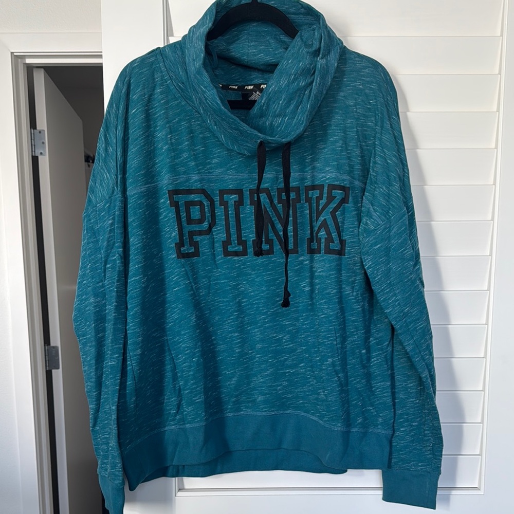 PINK Victoria's Secret Women's Teal Sweater